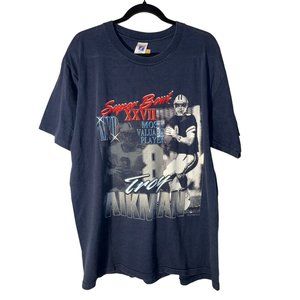 Vintage Troy Aikman Shirt Super Bowl MVP Dallas Cowboys